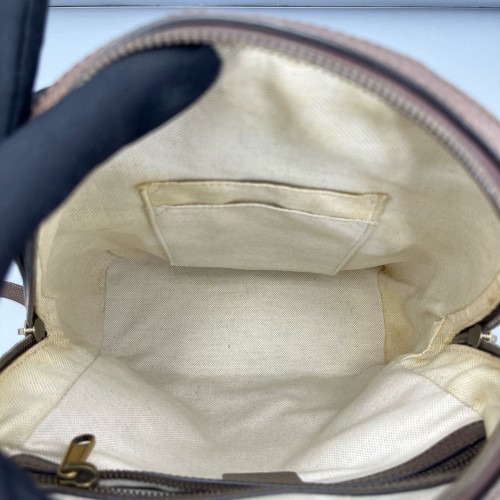 Gucci Backpack GG Supreme Monogram Beige Ebony Beige Brown