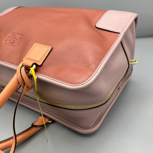 Loewe Amazona 36 Calfskin Orange Pink
