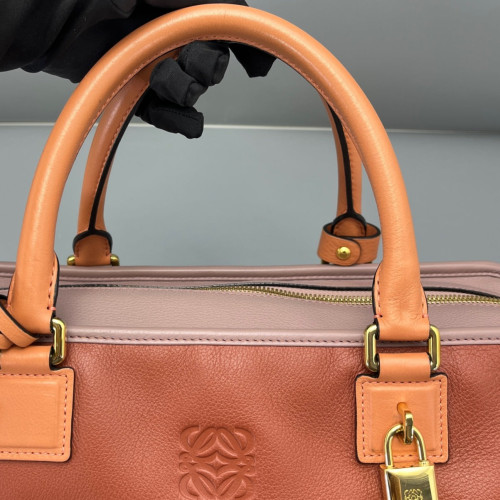 Loewe Amazona 36 Calfskin Orange Pink