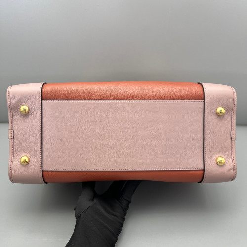 Loewe Amazona 36 Calfskin Orange Pink