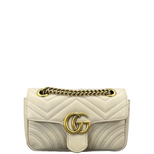 Gucci Mini GG Marmont Calfskin Pale Gold