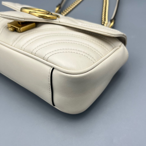 Gucci Mini GG Marmont Calfskin Pale Gold