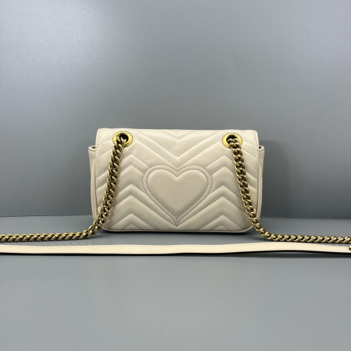 Gucci Mini GG Marmont Calfskin Pale Gold
