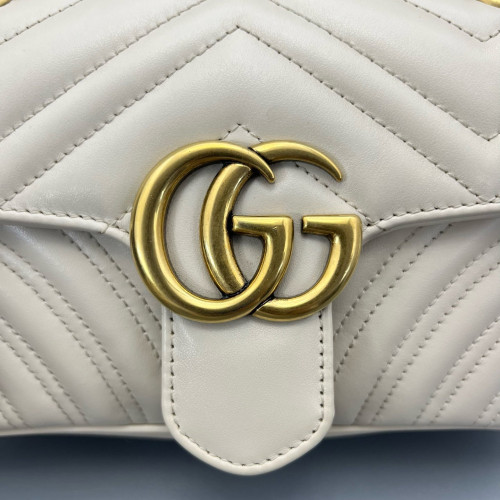 Gucci Mini GG Marmont Calfskin Pale Gold