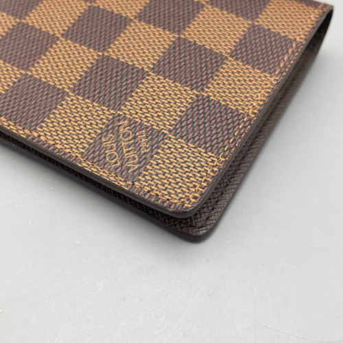 Louis Vuitton Compact Wallet Damier Ebene Brown