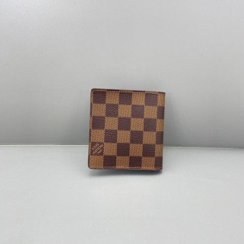 Louis Vuitton Compact Wallet Damier Ebene Brown