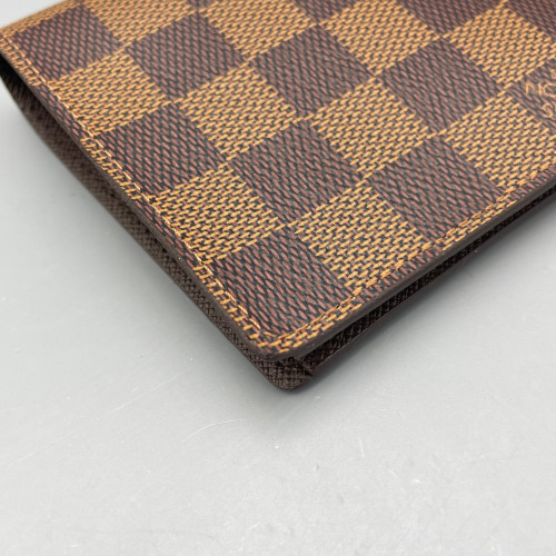 Louis Vuitton Compact Wallet Damier Ebene Brown
