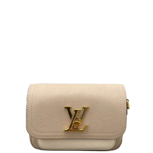 Louis Vuitton Lockme Tender Calfskin Khaki White