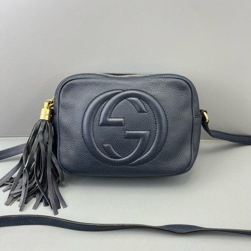 Gucci Tassel Camera Case Calfskin Black