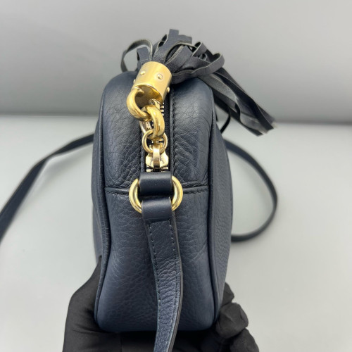Gucci Tassel Camera Case Calfskin Black