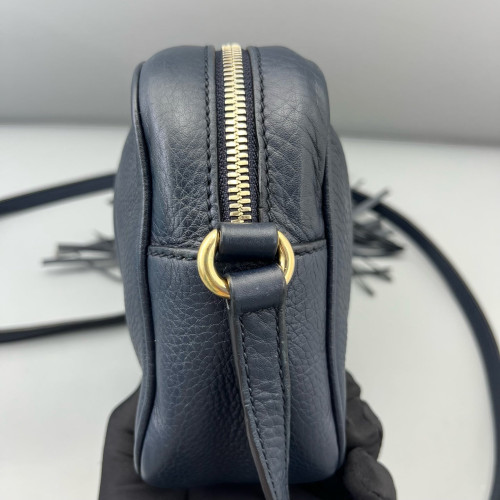 Gucci Tassel Camera Case Calfskin Black