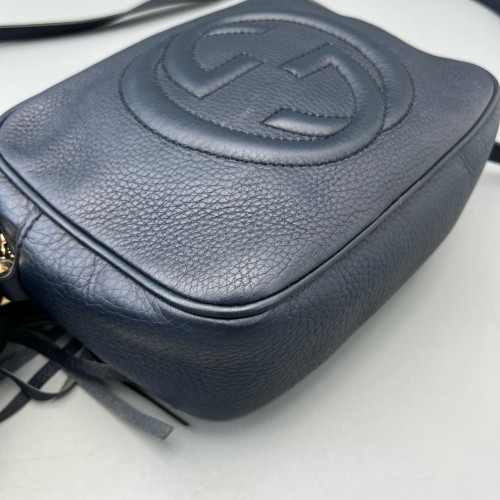 Gucci Tassel Camera Case Calfskin Black