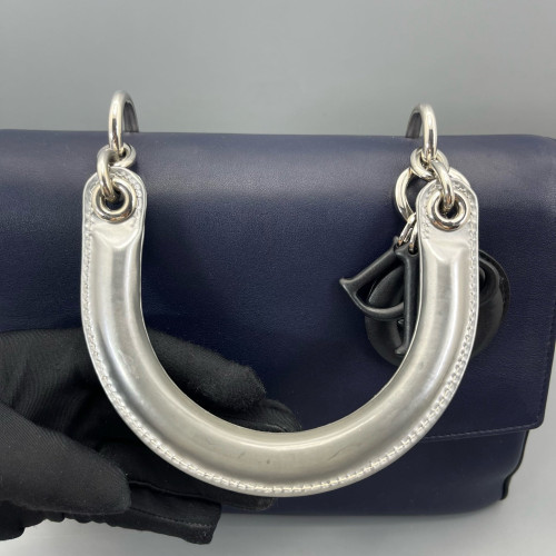 Dior Small Be Dior Flap Calfskin Blue Dior Small Be Dior Flap Calfskin Blue
