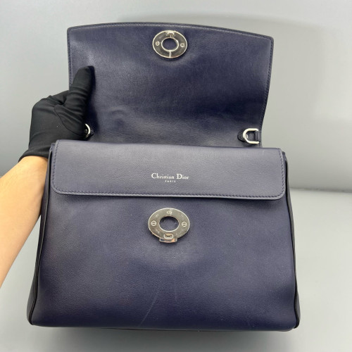 Dior Small Be Dior Flap Calfskin Blue Dior Small Be Dior Flap Calfskin Blue