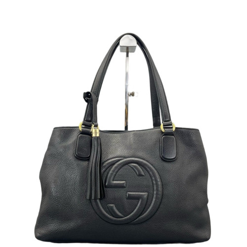 Gucci Medium Soho Shoulder Bag Calfskin Black