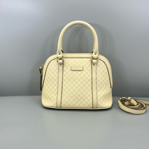 Gucci Mini Microguccissima Dome Bag Calfskin Beige Mystic White Gucci Mini Microguccissima Dome Bag Calfskin Beige Mystic White