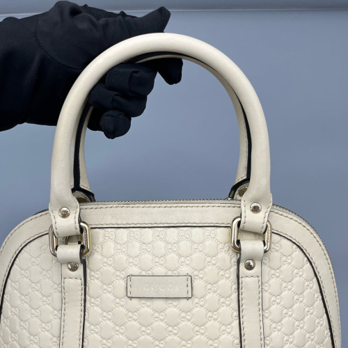 Gucci Mini Microguccissima Dome Bag Calfskin Beige Mystic White Gucci Mini Microguccissima Dome Bag Calfskin Beige Mystic White