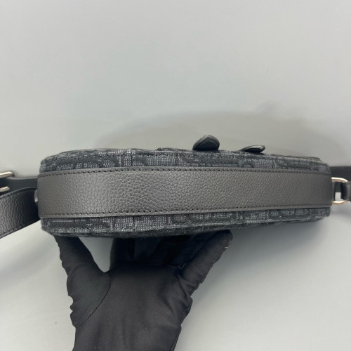 Dior Saddle Crossbody Bag Oblique Canvas Calfskin Black Dior Saddle Crossbody Bag Oblique Canvas Calfskin Black