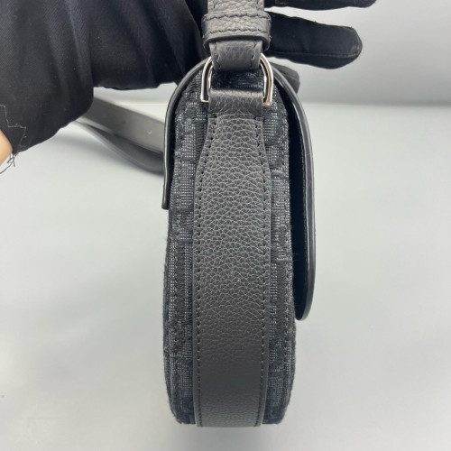 Dior Saddle Crossbody Bag Oblique Canvas Calfskin Black Dior Saddle Crossbody Bag Oblique Canvas Calfskin Black