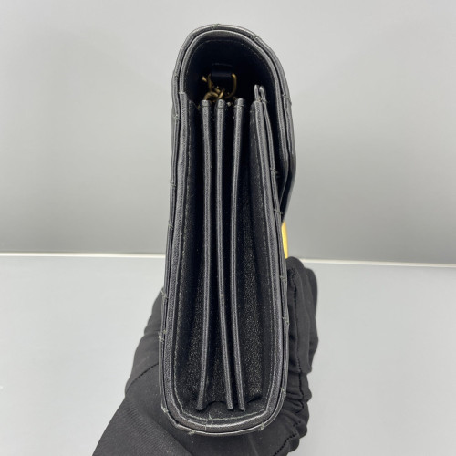 Gucci GG Marmont Chain Wallet Calfskin Black