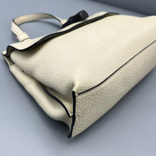 Gucci Bamboo Small Bamboo Daily Top Handle Bag Calfskin White Gucci Bamboo Small Bamboo Daily Top Handle Bag Calfskin White