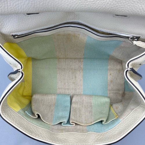 Gucci Bamboo Small Bamboo Daily Top Handle Bag Calfskin White Gucci Bamboo Small Bamboo Daily Top Handle Bag Calfskin White
