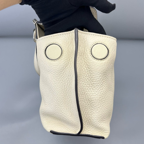 Gucci Bamboo Small Bamboo Daily Top Handle Bag Calfskin White Gucci Bamboo Small Bamboo Daily Top Handle Bag Calfskin White