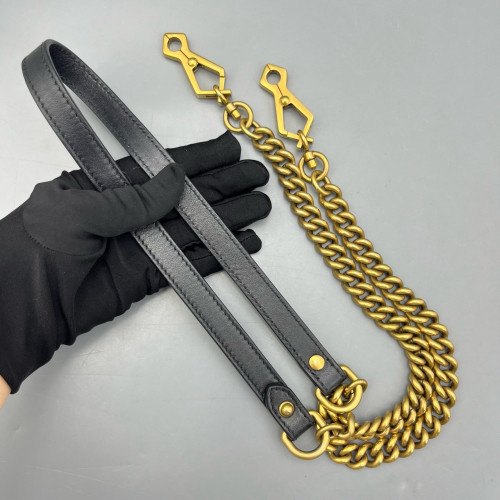 Gucci Mini GG Marmont Top Handle Chain Shoulder Bag Calfskin Black Gucci Mini GG Marmont Top Handle Chain Shoulder Bag Calfskin Black