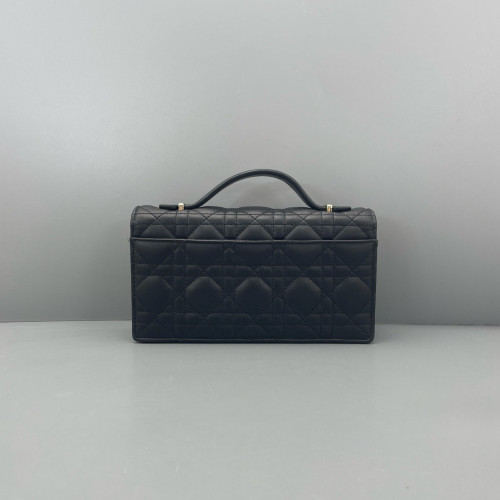 Dior Lady Dior Rendezvous Wallet On Chain Calfskin Black