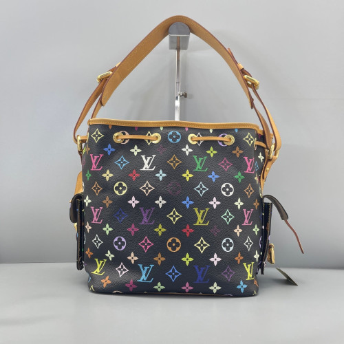 Louis Vuitton Bucket Monogram Multicolor Black