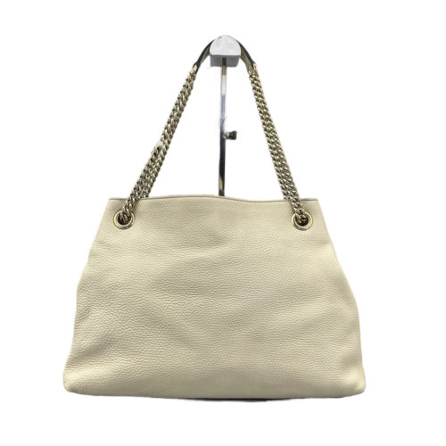 Gucci Medium Soho Shoulder Bag Calfskin White