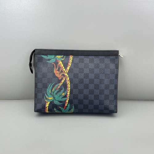 Louis Vuitton Toiletry Pouch 26 Damier Cobalt Blue Black