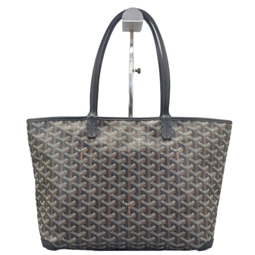 Goyard Anjou PM Calfskin Goyardine Brown Black White