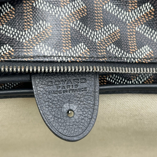 Goyard Anjou PM Calfskin Goyardine Brown Black White