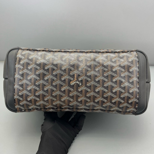 Goyard Anjou PM Calfskin Goyardine Brown Black White