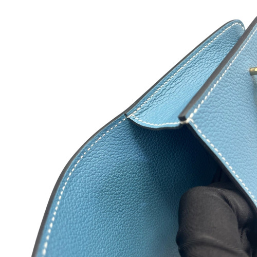 Hermes Roulis Slim Evercolor 75 Bleu Jean Hermes Roulis Slim Evercolor 75 Bleu Jean