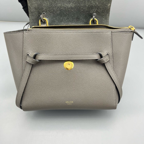 Celine Nano Belt Bag Saffiano Calfskin Grey