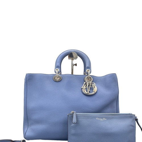 Dior Large Diorissimo Tote Calfskin Blue Dior Large Diorissimo Tote Calfskin Blue