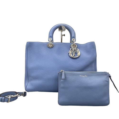 Dior Large Diorissimo Tote Calfskin Blue Dior Large Diorissimo Tote Calfskin Blue