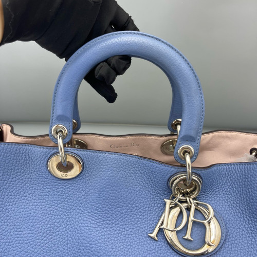 Dior Large Diorissimo Tote Calfskin Blue Dior Large Diorissimo Tote Calfskin Blue