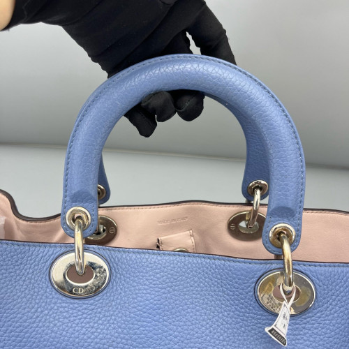 Dior Large Diorissimo Tote Calfskin Blue Dior Large Diorissimo Tote Calfskin Blue