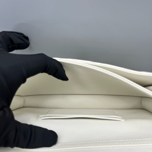 Dior Miss Dior Wallet On Chain Calfskin White