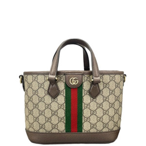 Gucci Tote Bag GG Supreme Monogram Beige Ebony