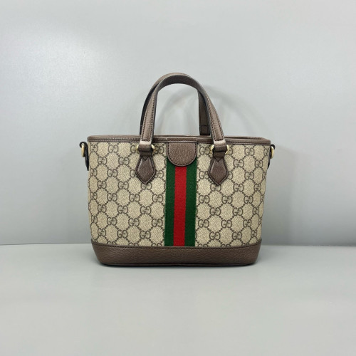 Gucci Tote Bag GG Supreme Monogram Beige Ebony