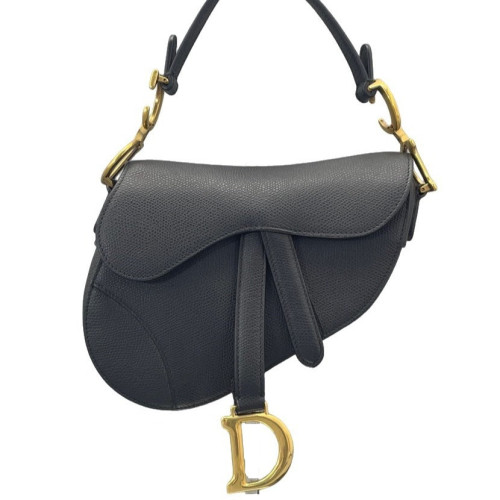 Dior Small Saddle Bag Calfskin Black