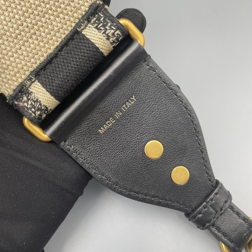Dior Small Saddle Bag Calfskin Black