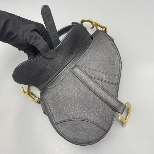 Dior Small Saddle Bag Calfskin Black