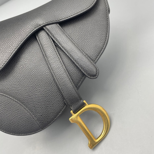 Dior Small Saddle Bag Calfskin Black