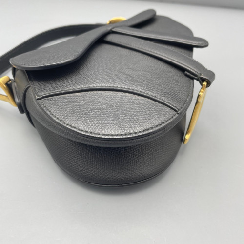 Dior Small Saddle Bag Calfskin Black