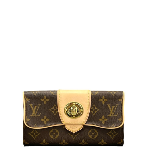 Louis Vuitton Flap Wallet Monogram Tan